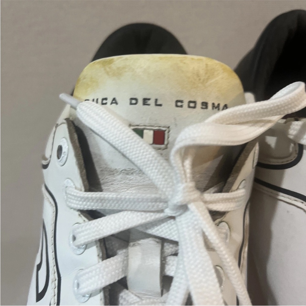 Duca del Cosma Orlando golf shoes - size 9 9.5 / white/navy - Picture 3 of 9